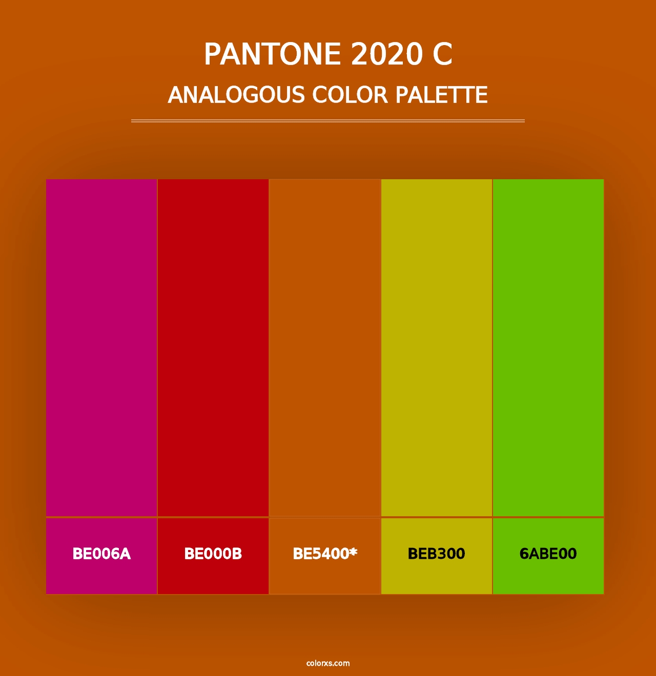 PANTONE 2020 C - Analogous Color Palette