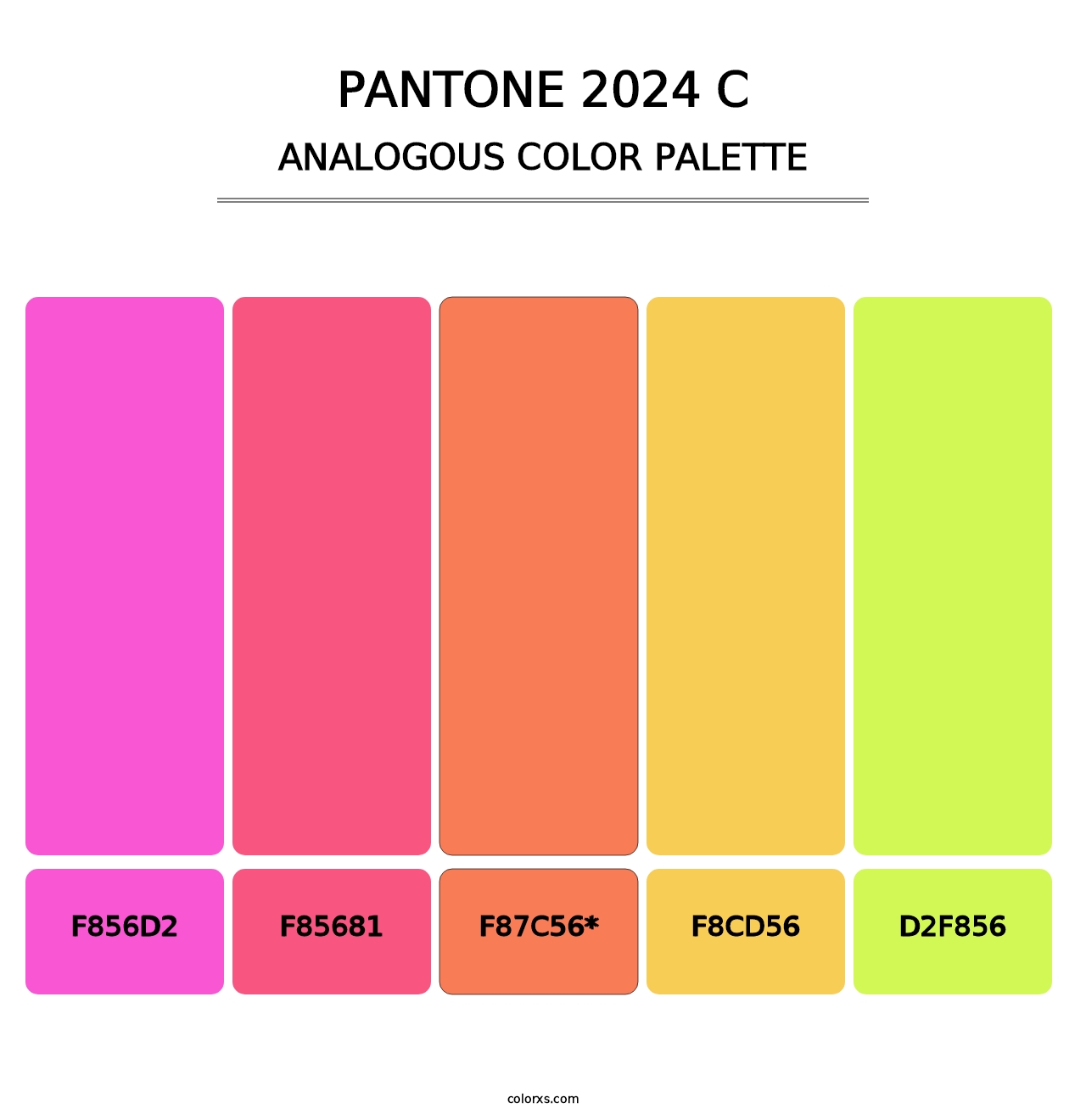 PANTONE 2024 C - Analogous Color Palette