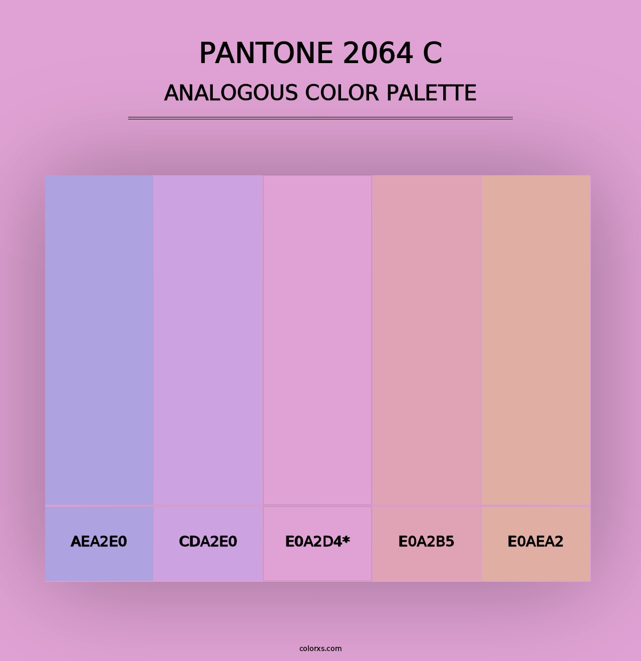 PANTONE 2064 C - Analogous Color Palette