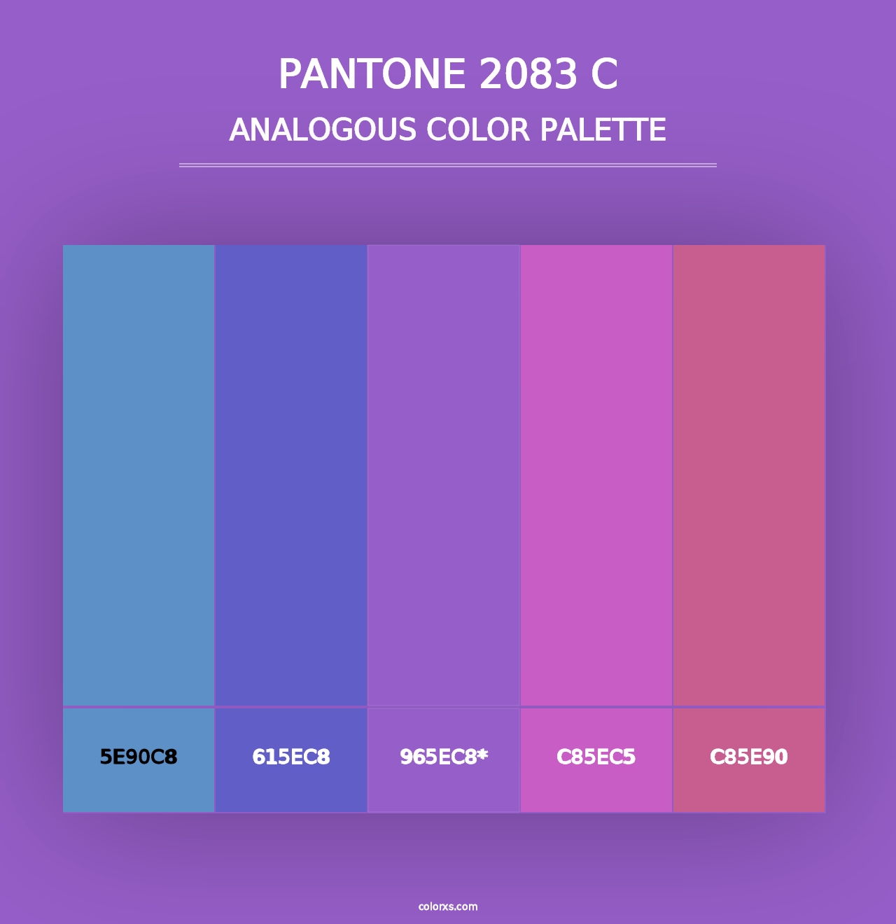 PANTONE 2083 C - Analogous Color Palette