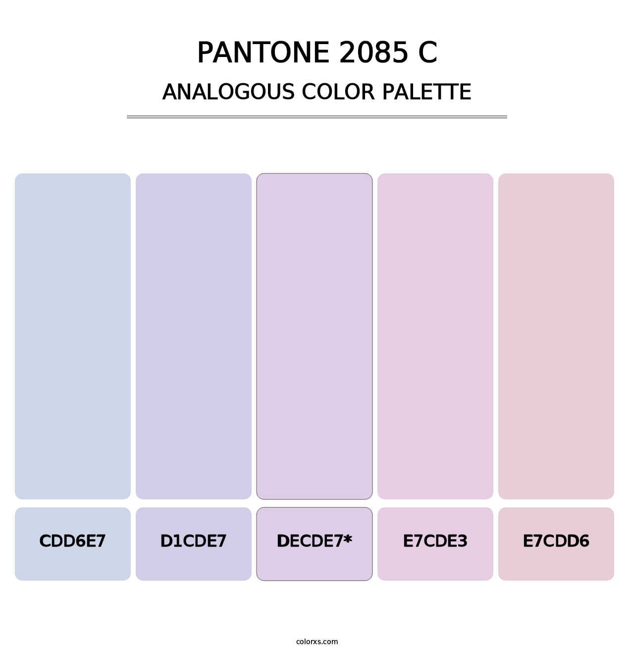 PANTONE 2085 C - Analogous Color Palette