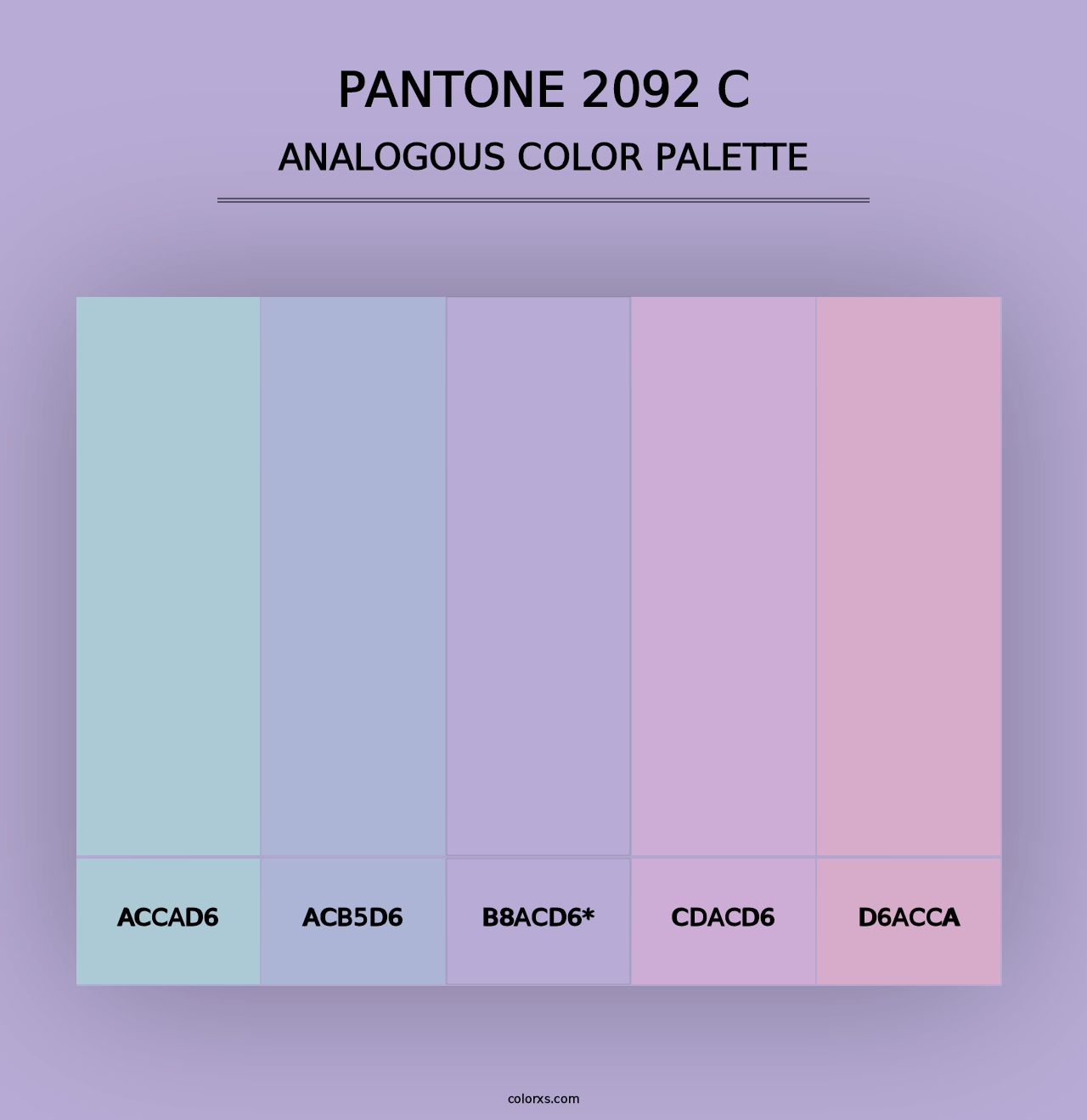 PANTONE 2092 C - Analogous Color Palette