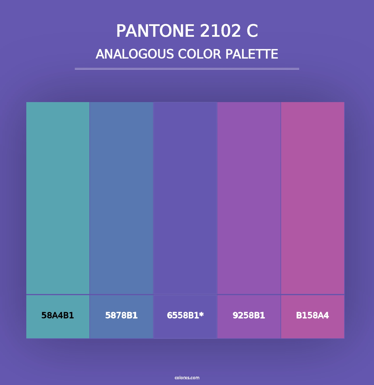 PANTONE 2102 C - Analogous Color Palette