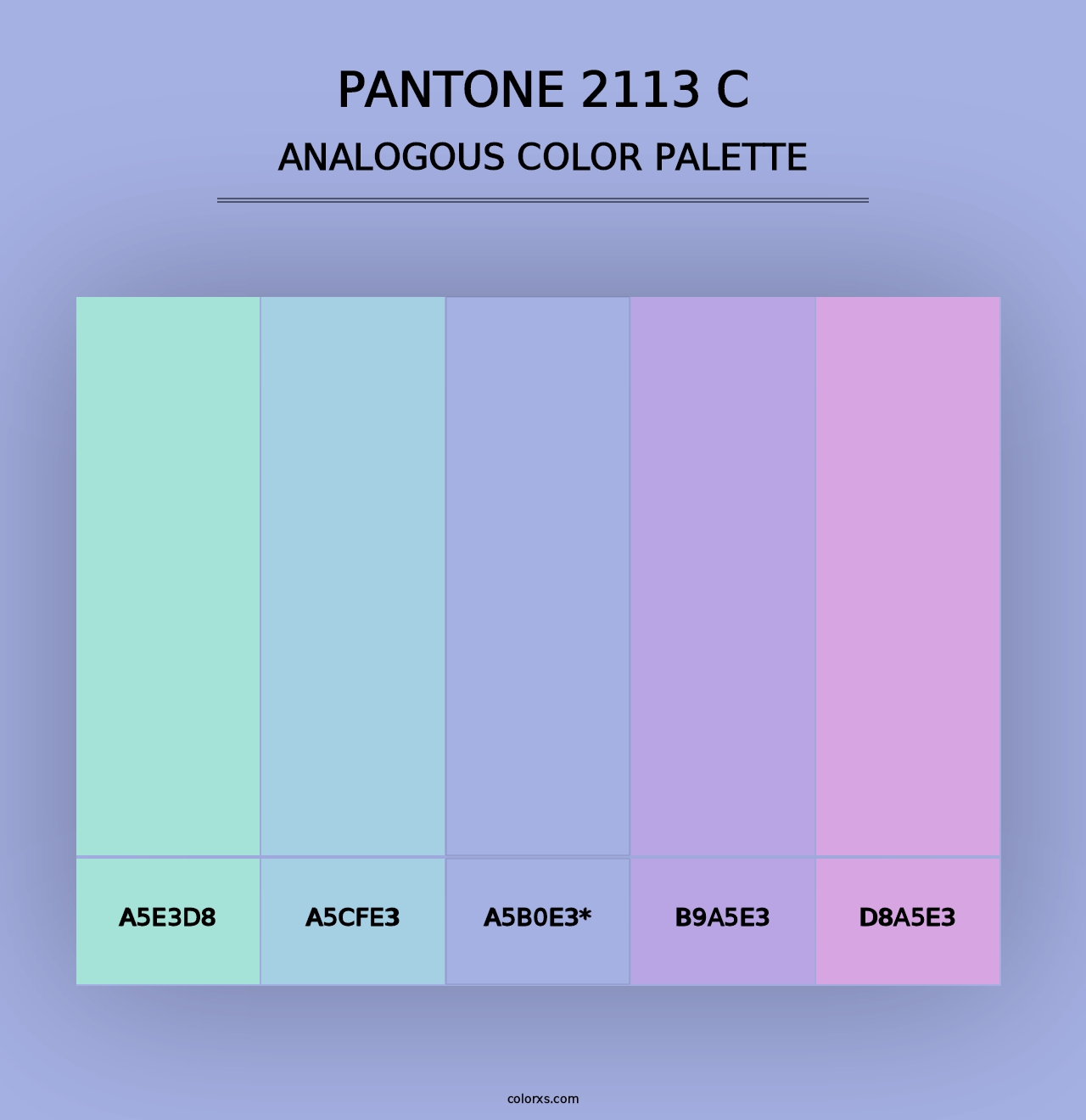 PANTONE 2113 C - Analogous Color Palette