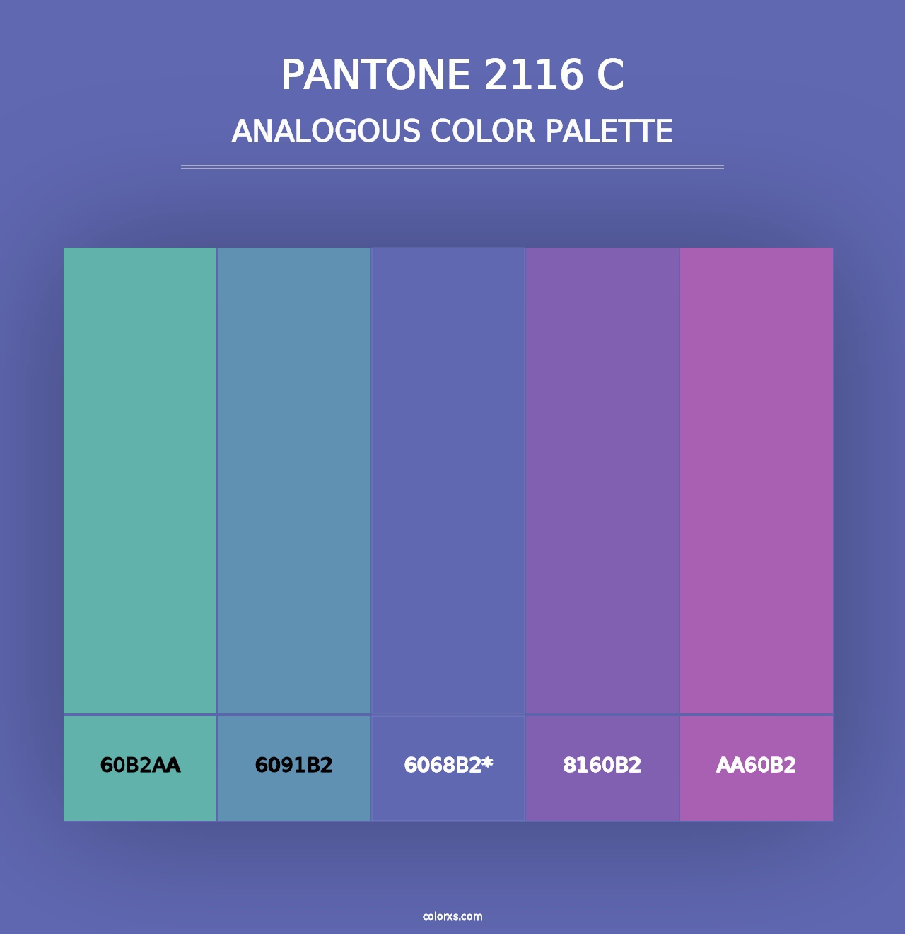 PANTONE 2116 C - Analogous Color Palette