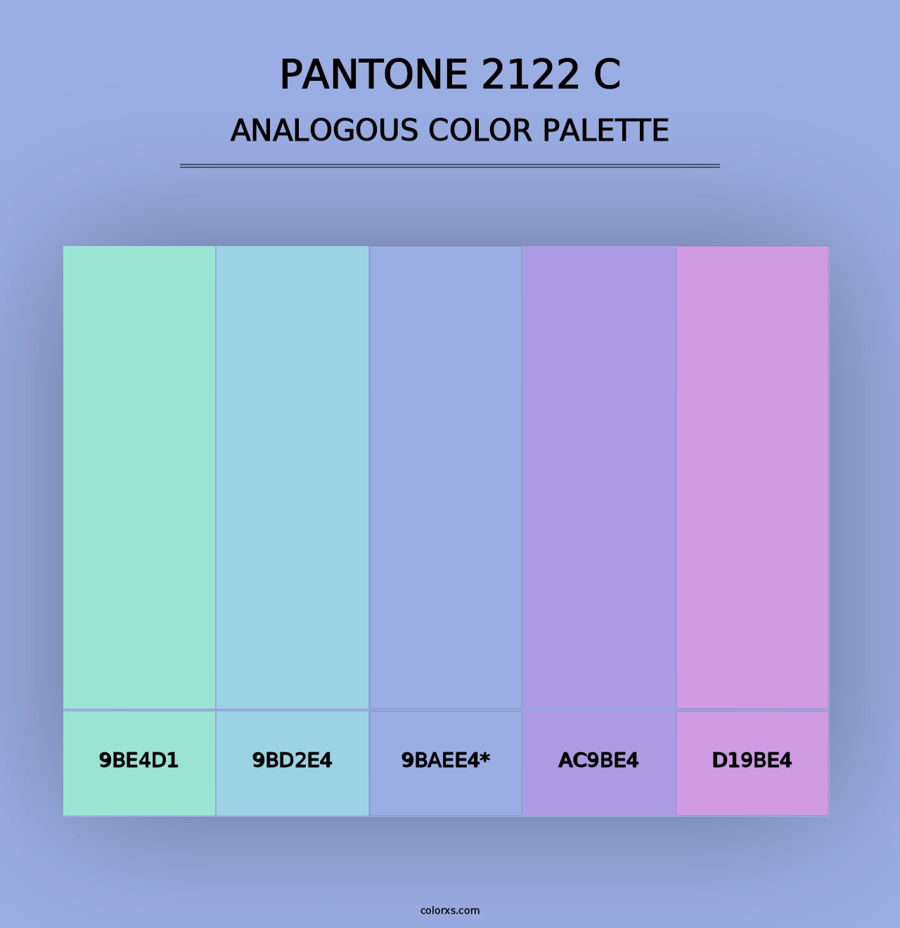 PANTONE 2122 C - Analogous Color Palette