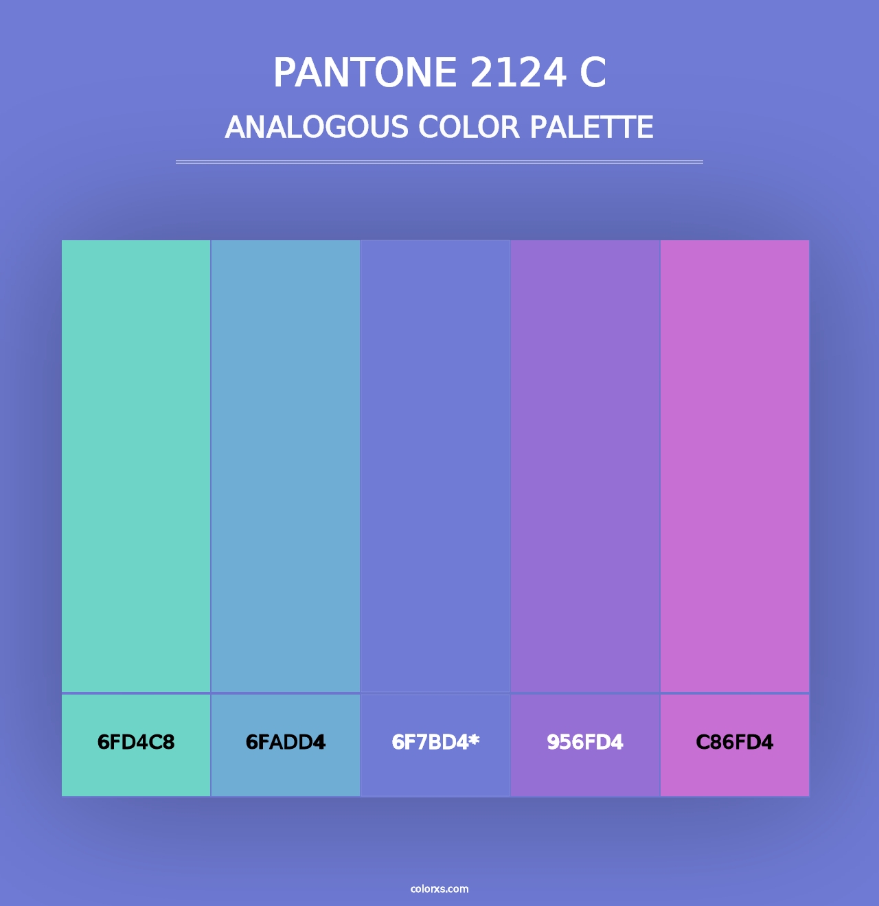 PANTONE 2124 C - Analogous Color Palette