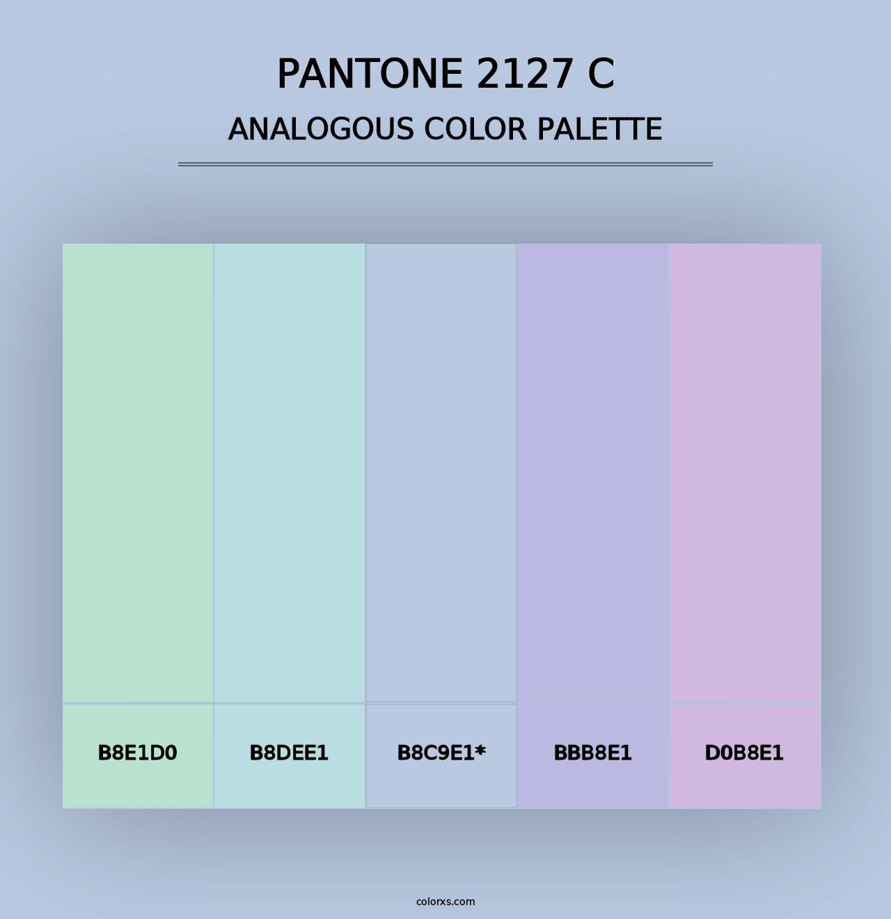 PANTONE 2127 C - Analogous Color Palette