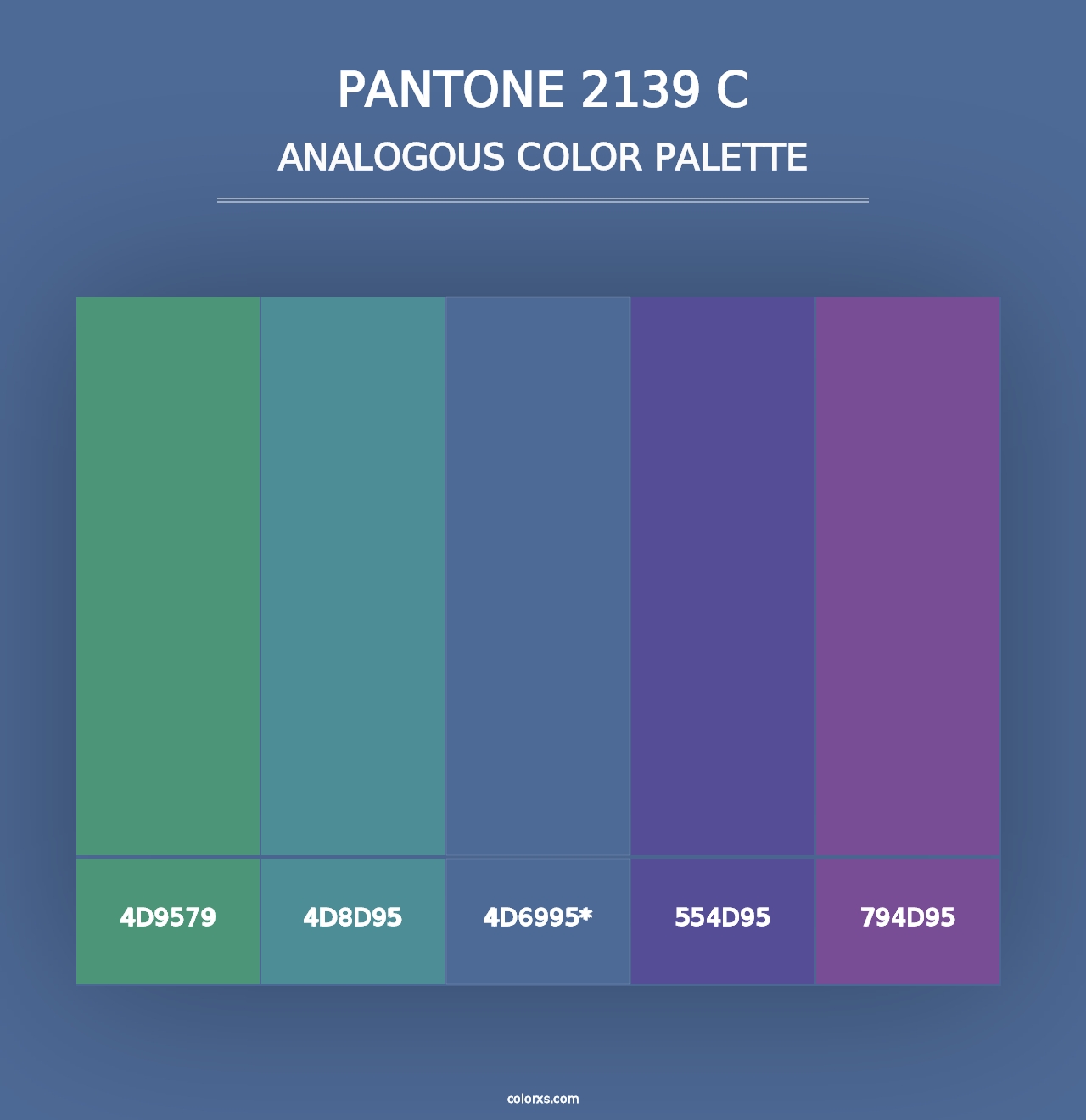 PANTONE 2139 C - Analogous Color Palette