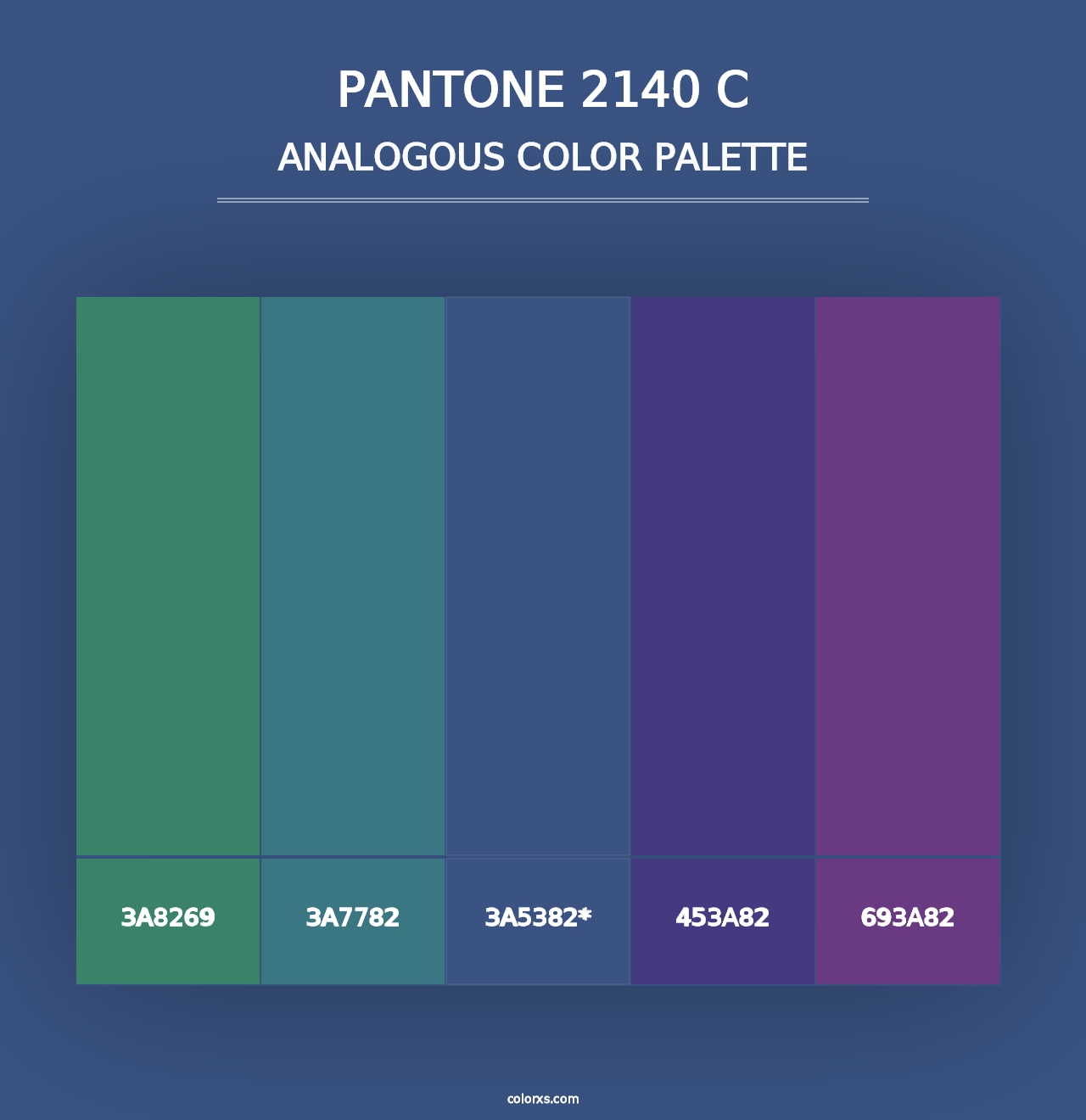 PANTONE 2140 C - Analogous Color Palette