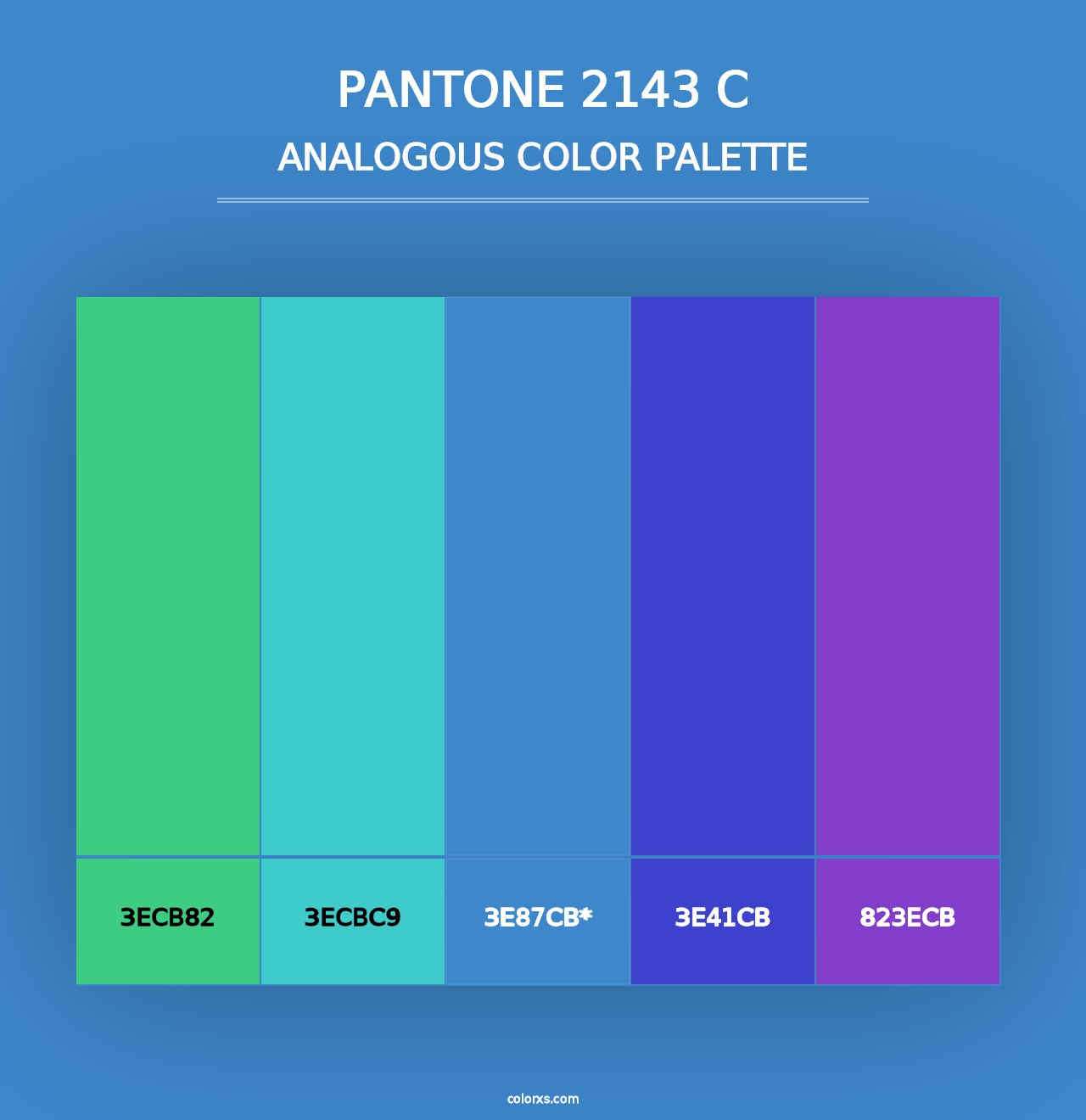 PANTONE 2143 C - Analogous Color Palette