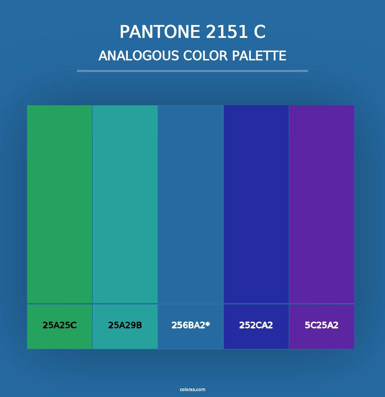 PANTONE 2151 C - Analogous Color Palette