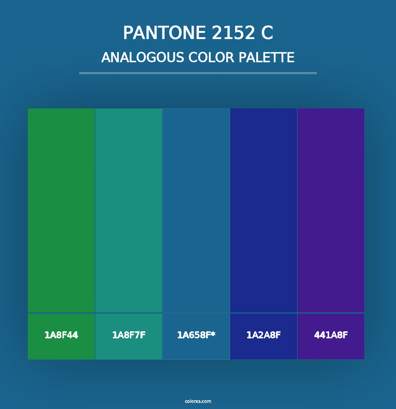 PANTONE 2152 C - Analogous Color Palette