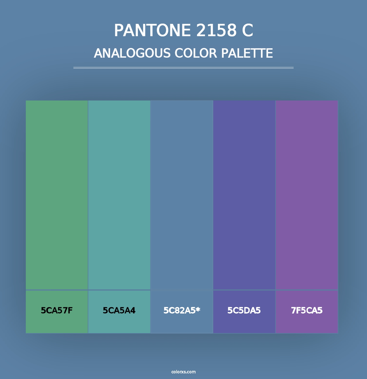 PANTONE 2158 C - Analogous Color Palette