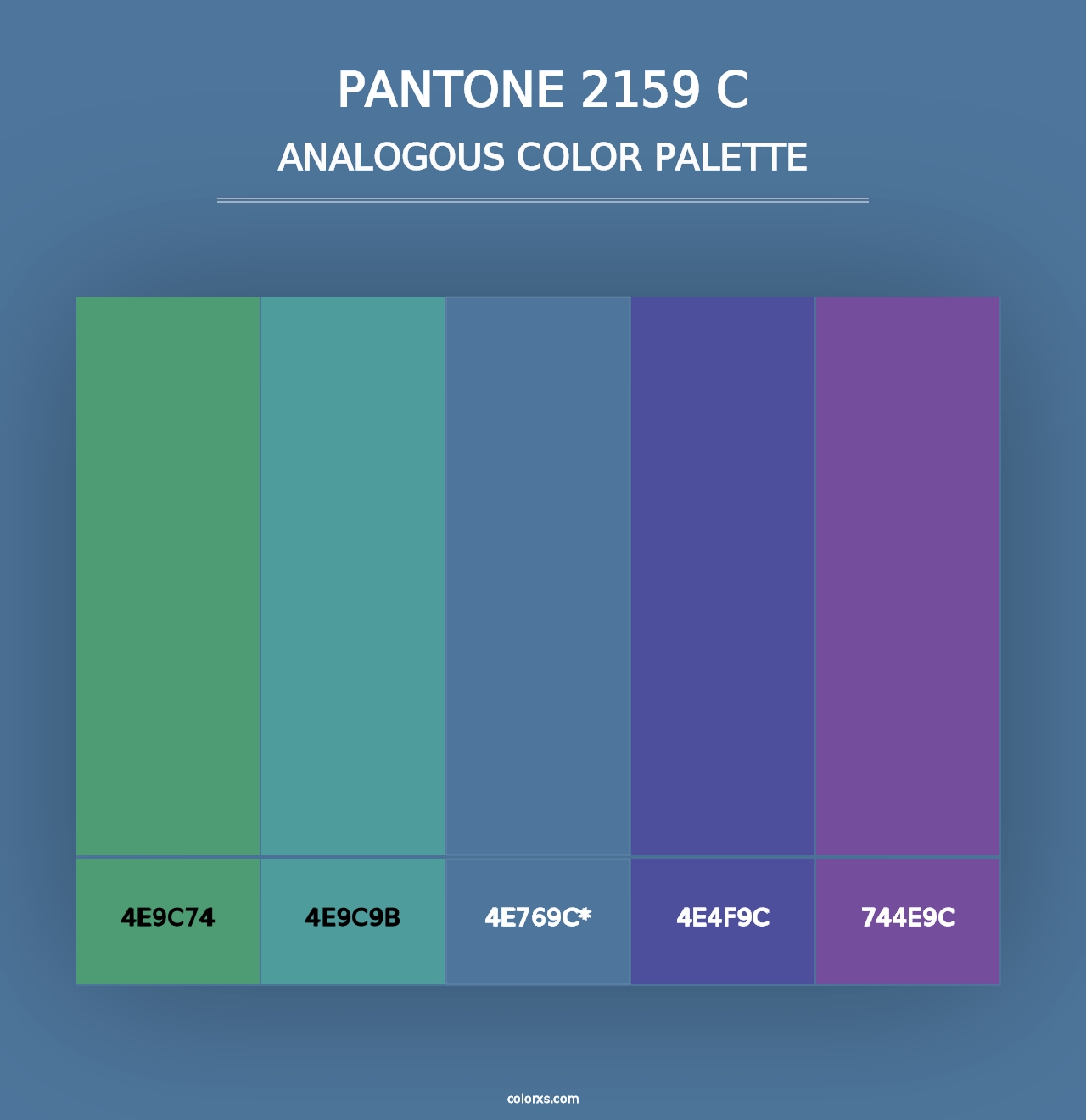 PANTONE 2159 C - Analogous Color Palette