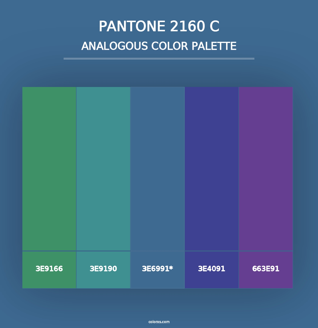 PANTONE 2160 C - Analogous Color Palette