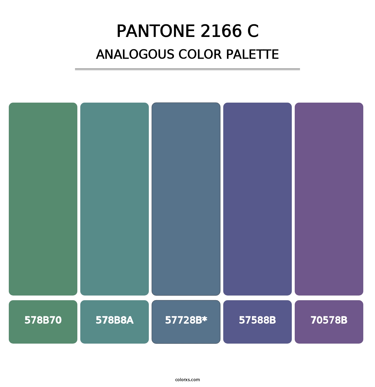 PANTONE 2166 C - Analogous Color Palette