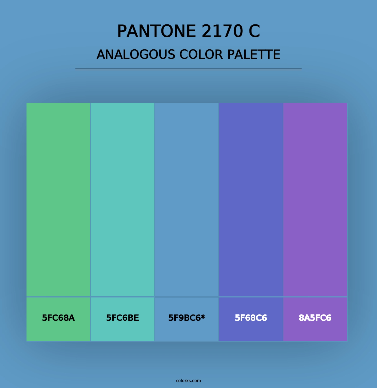 PANTONE 2170 C - Analogous Color Palette