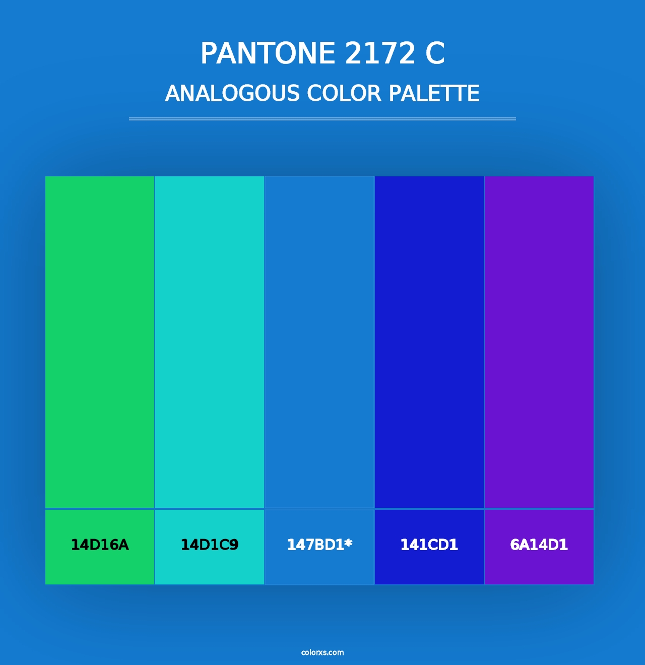 PANTONE 2172 C - Analogous Color Palette