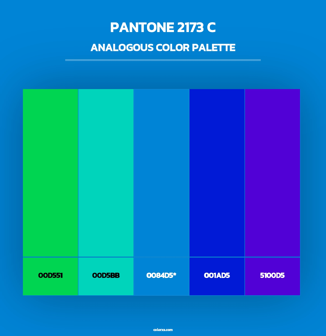 PANTONE 2173 C - Analogous Color Palette