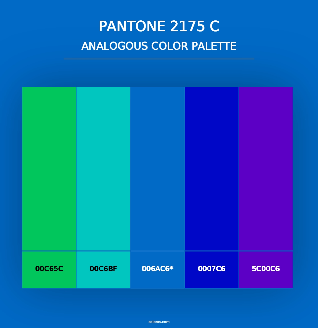 PANTONE 2175 C - Analogous Color Palette