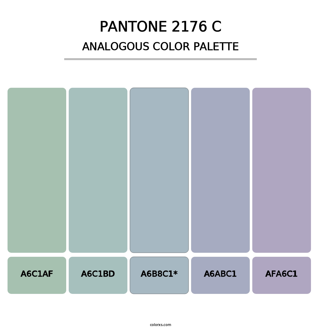 PANTONE 2176 C - Analogous Color Palette