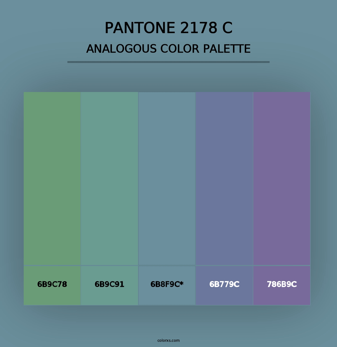 PANTONE 2178 C - Analogous Color Palette