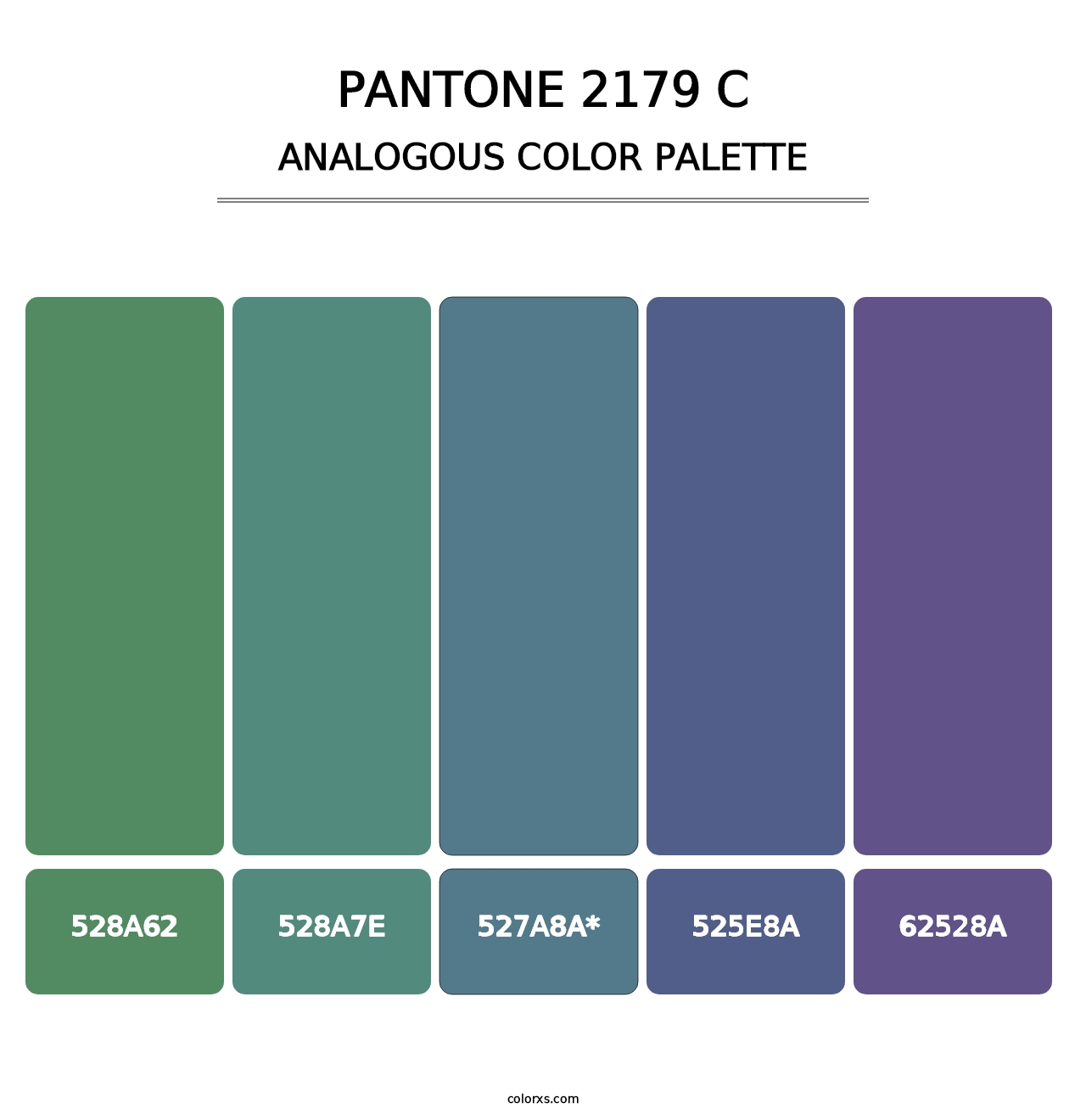 PANTONE 2179 C - Analogous Color Palette