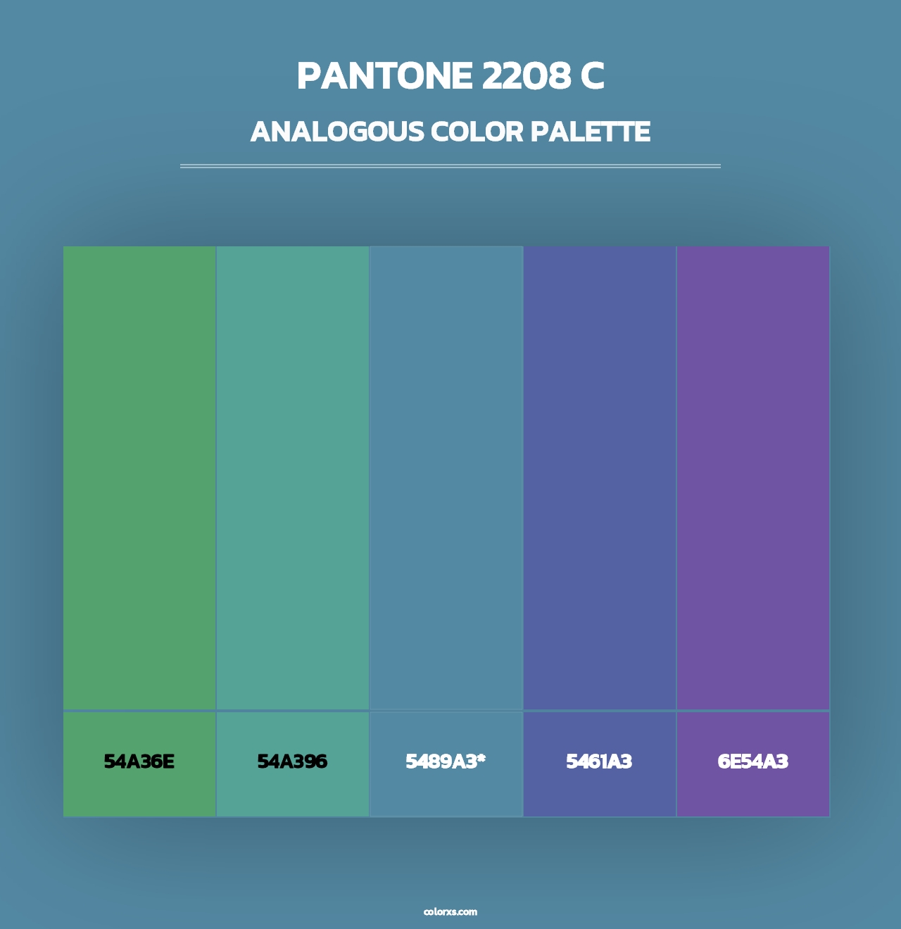 PANTONE 2208 C - Analogous Color Palette