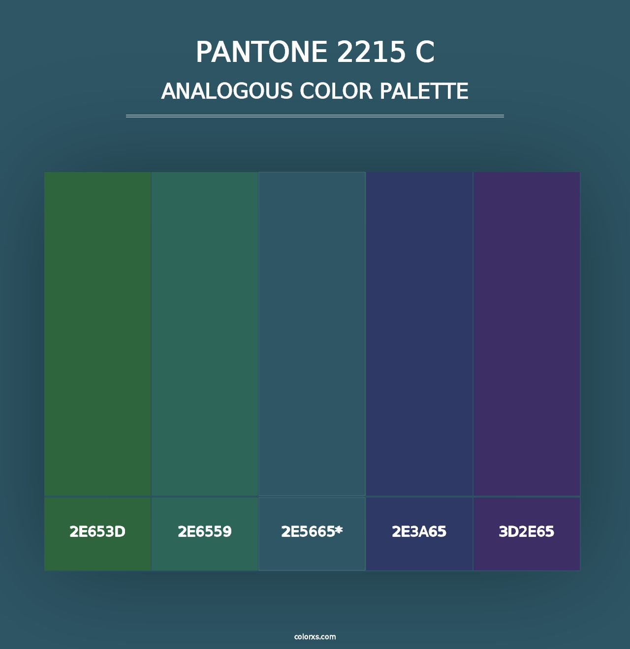 PANTONE 2215 C - Analogous Color Palette