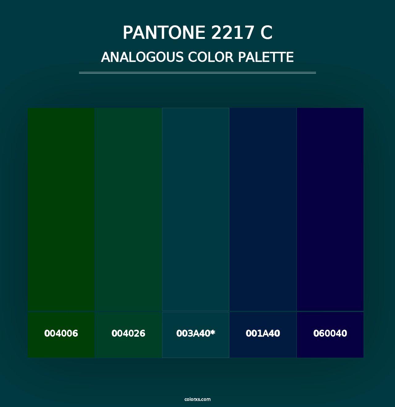 PANTONE 2217 C - Analogous Color Palette