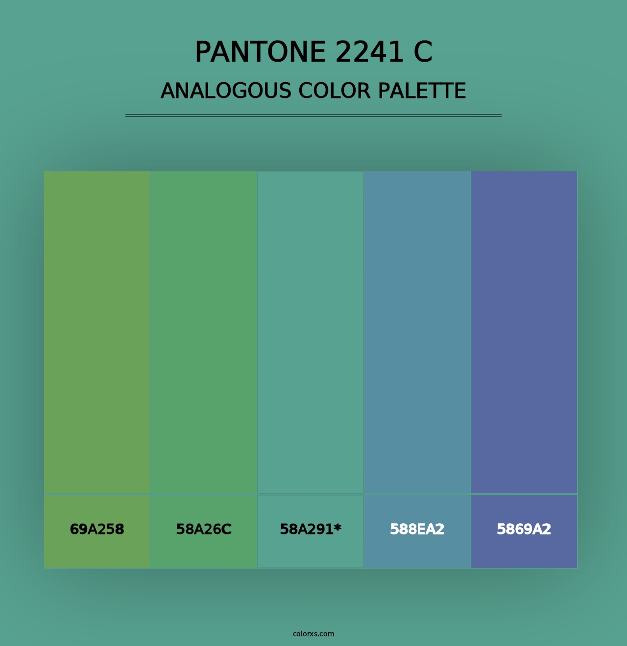 PANTONE 2241 C - Analogous Color Palette