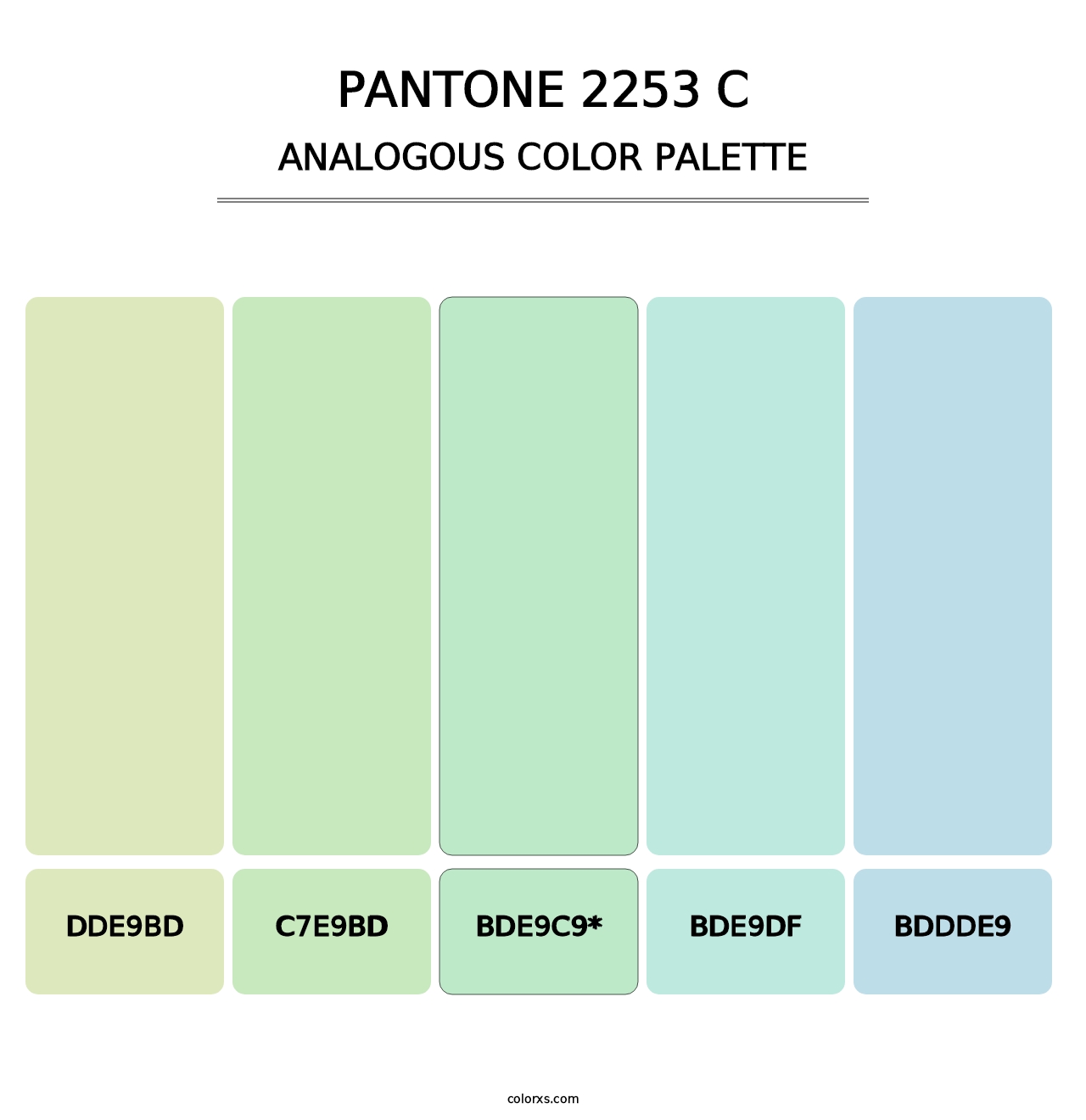 PANTONE 2253 C - Analogous Color Palette