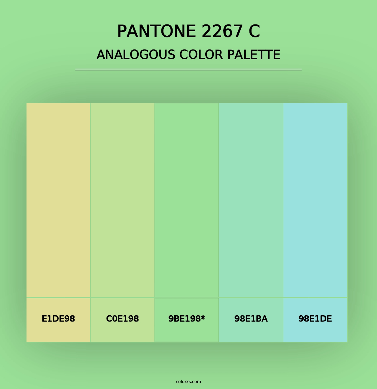 PANTONE 2267 C - Analogous Color Palette