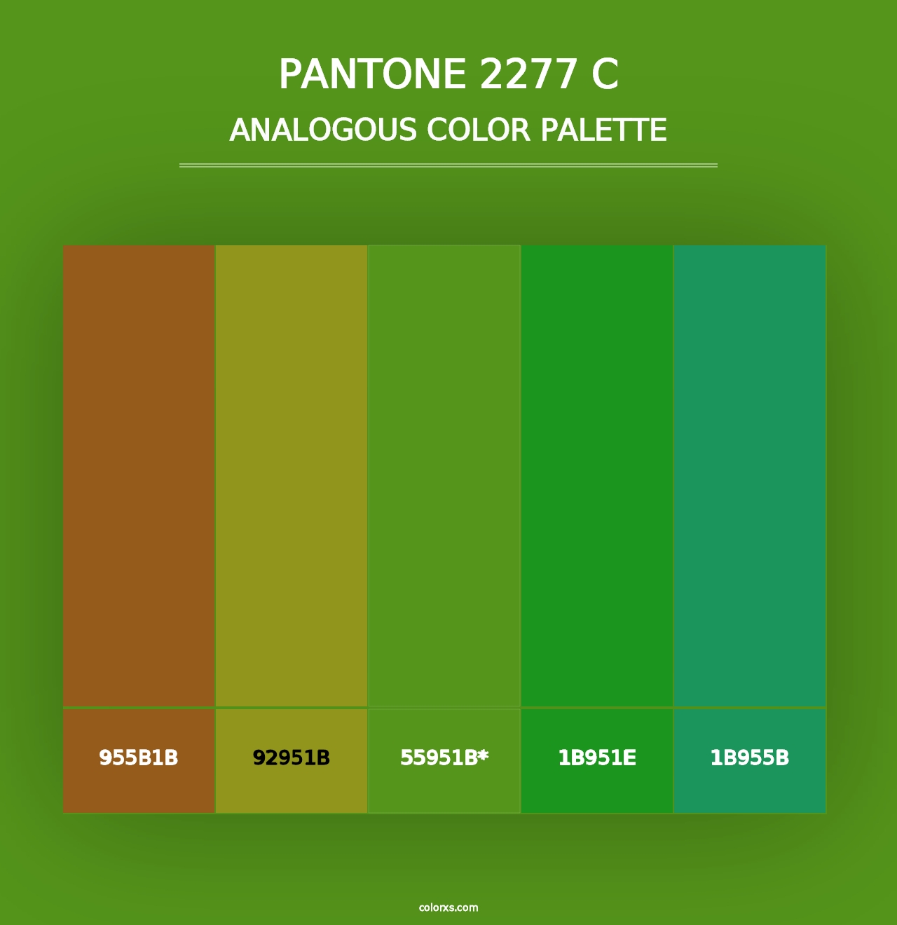 PANTONE 2277 C - Analogous Color Palette