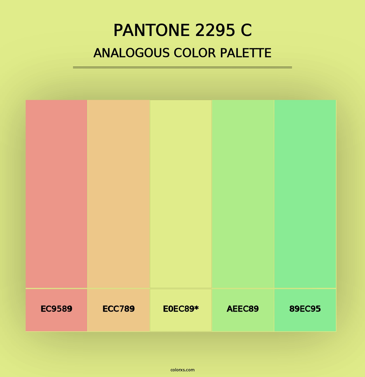 PANTONE 2295 C - Analogous Color Palette