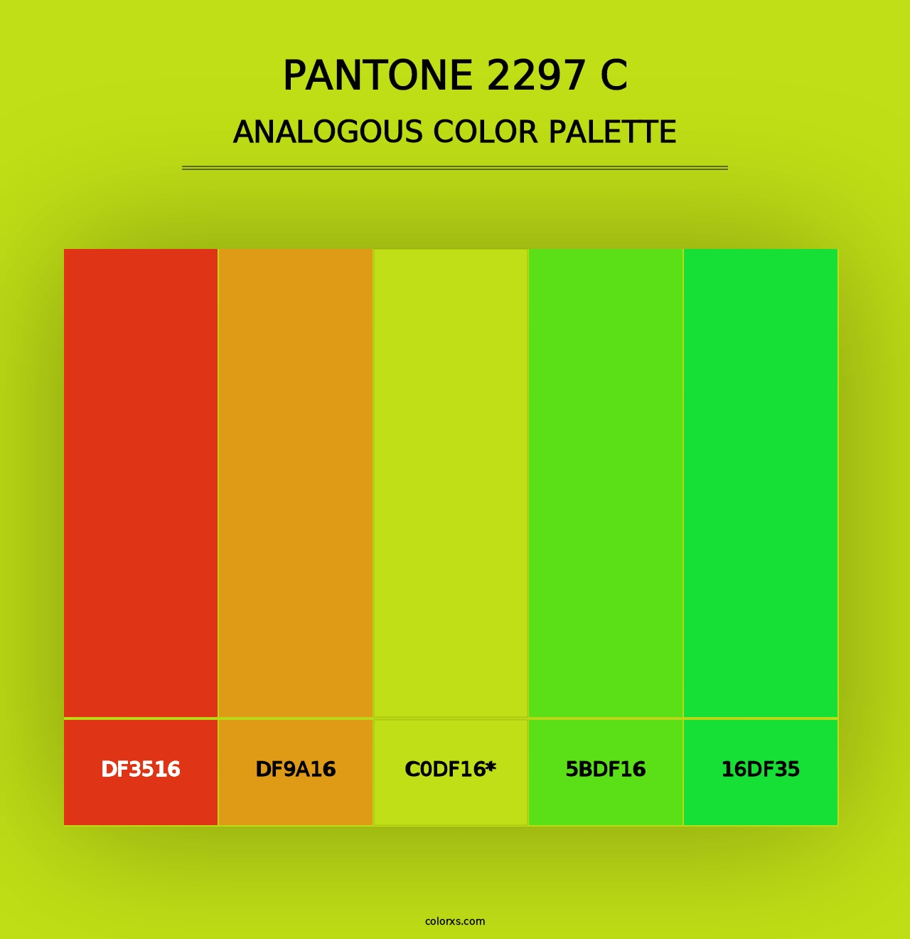 PANTONE 2297 C - Analogous Color Palette