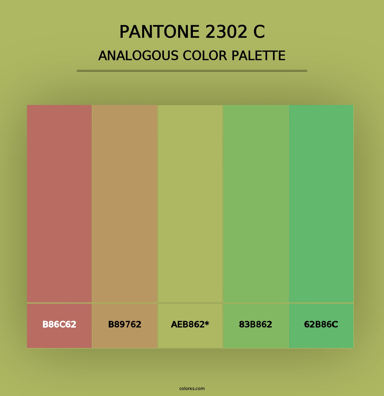 PANTONE 2302 C - Analogous Color Palette