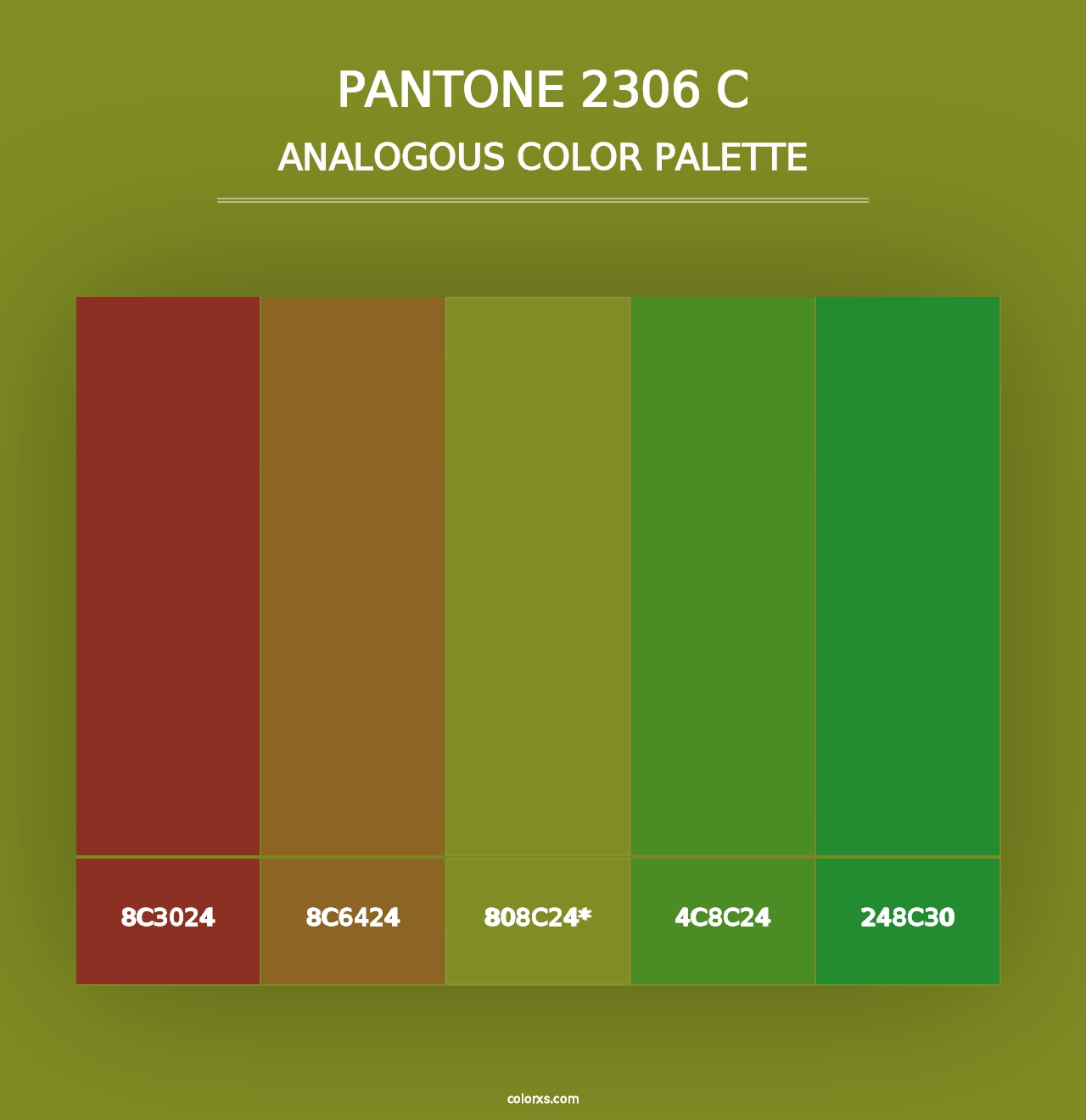 PANTONE 2306 C - Analogous Color Palette