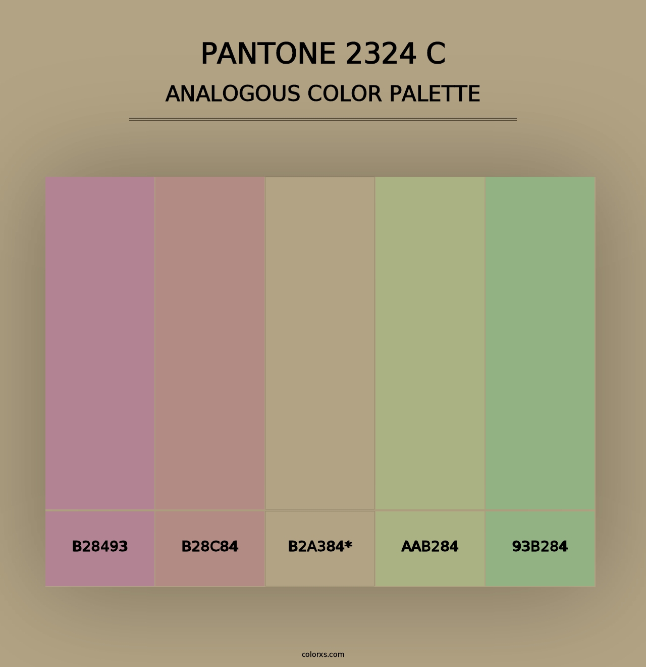 PANTONE 2324 C - Analogous Color Palette