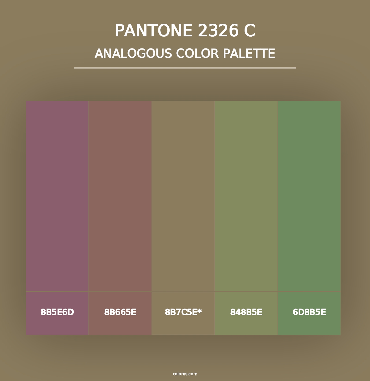 PANTONE 2326 C - Analogous Color Palette