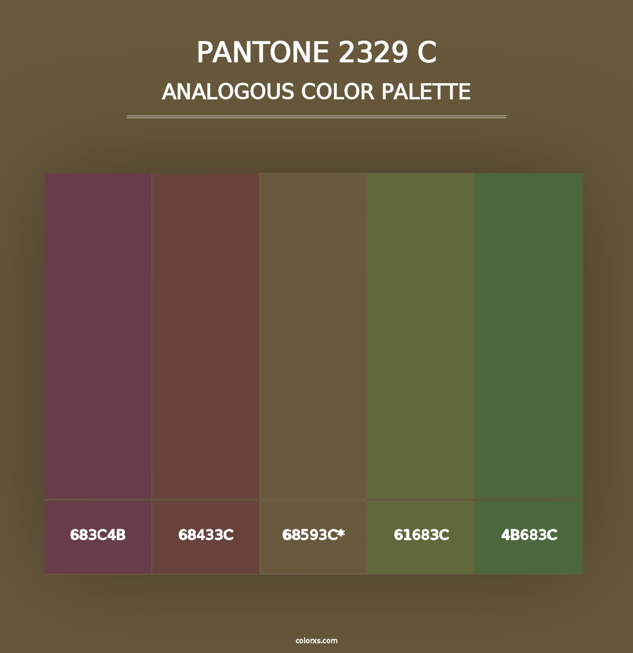 PANTONE 2329 C - Analogous Color Palette