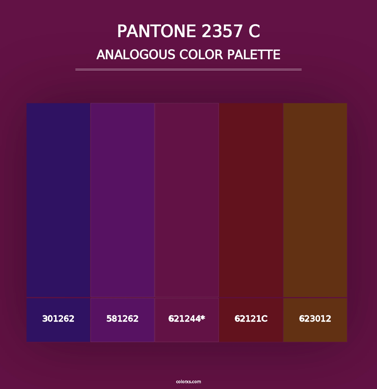 PANTONE 2357 C - Analogous Color Palette