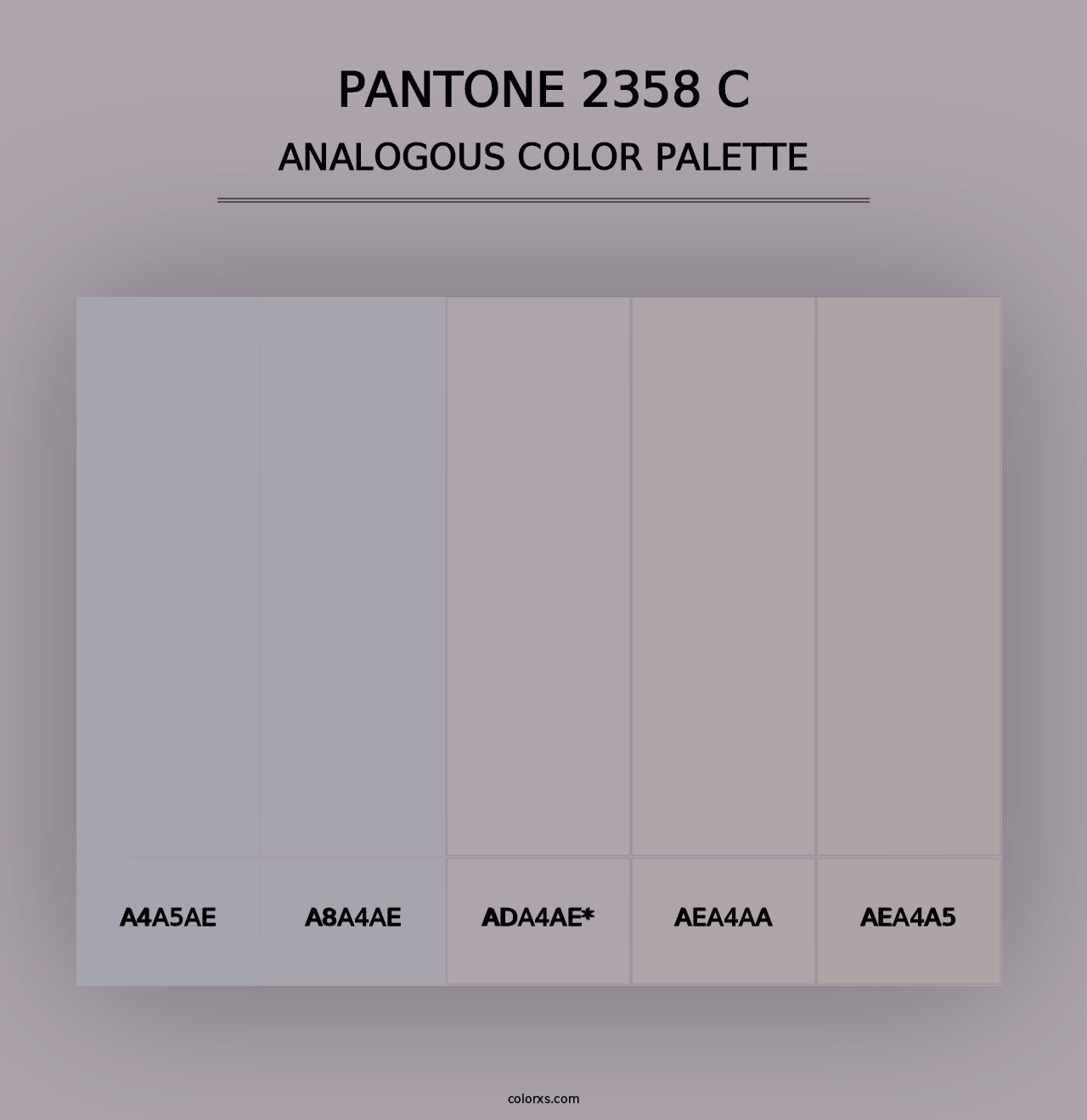 PANTONE 2358 C - Analogous Color Palette