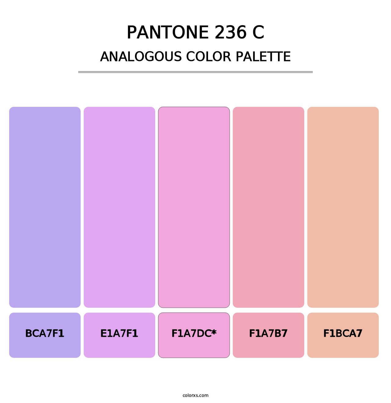 PANTONE 236 C - Analogous Color Palette