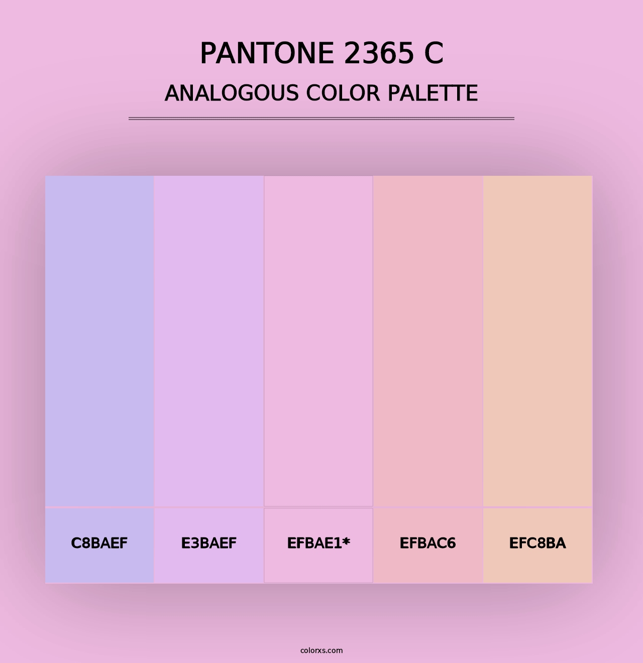 PANTONE 2365 C - Analogous Color Palette