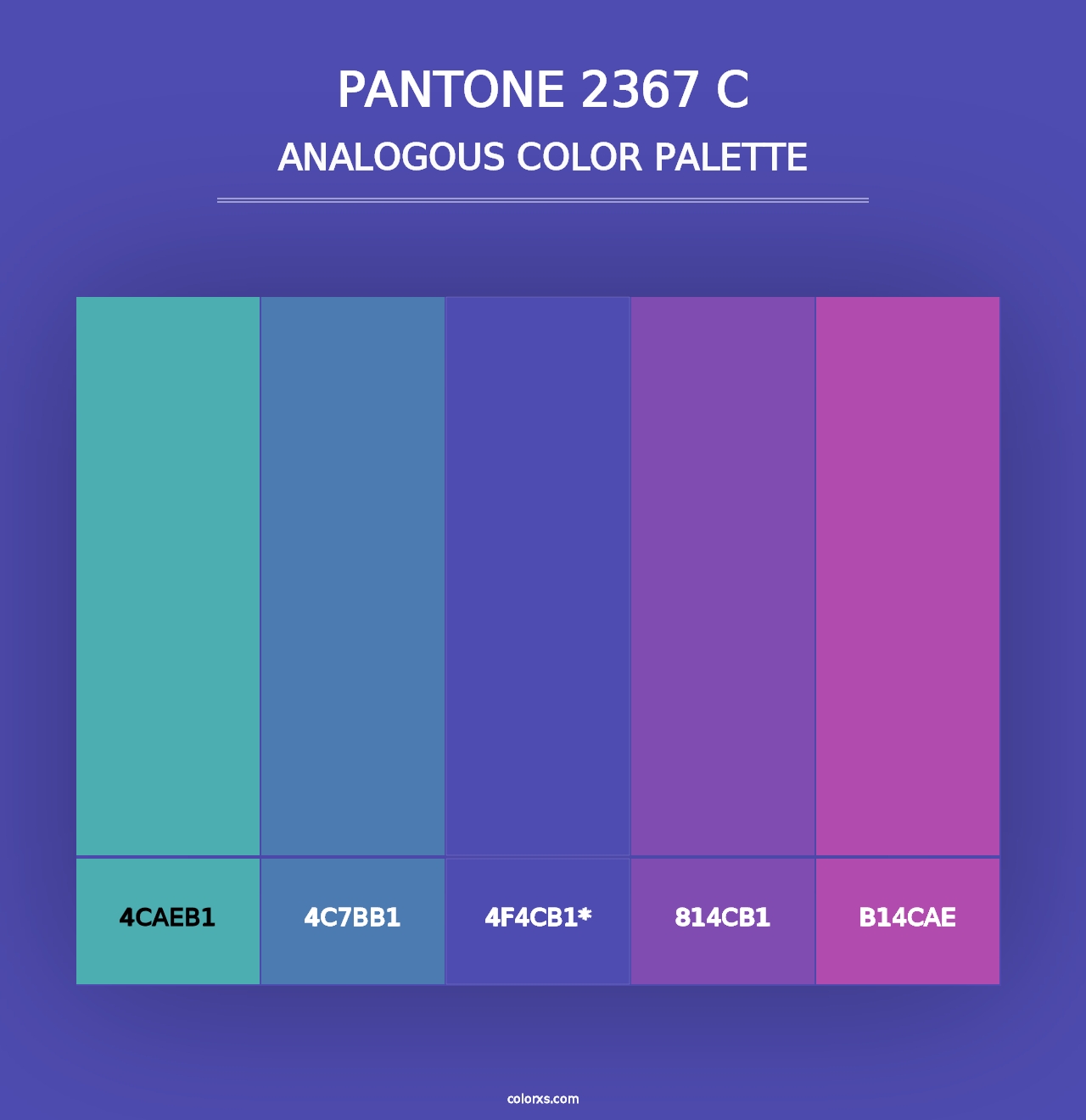 PANTONE 2367 C - Analogous Color Palette