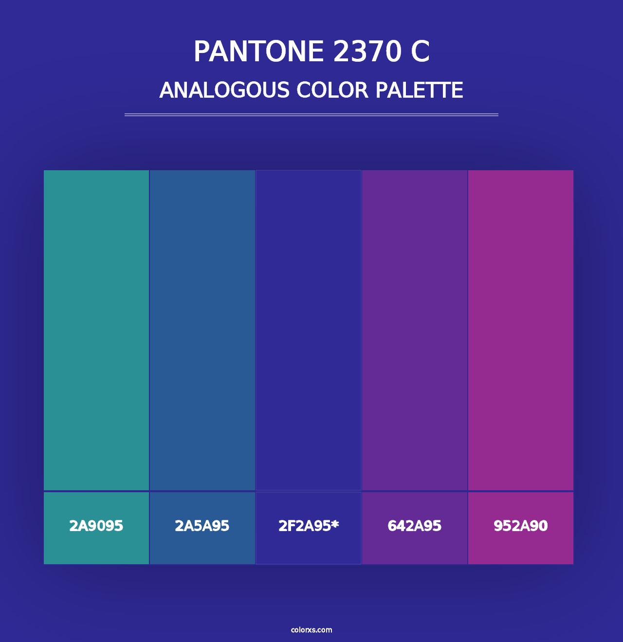 PANTONE 2370 C - Analogous Color Palette