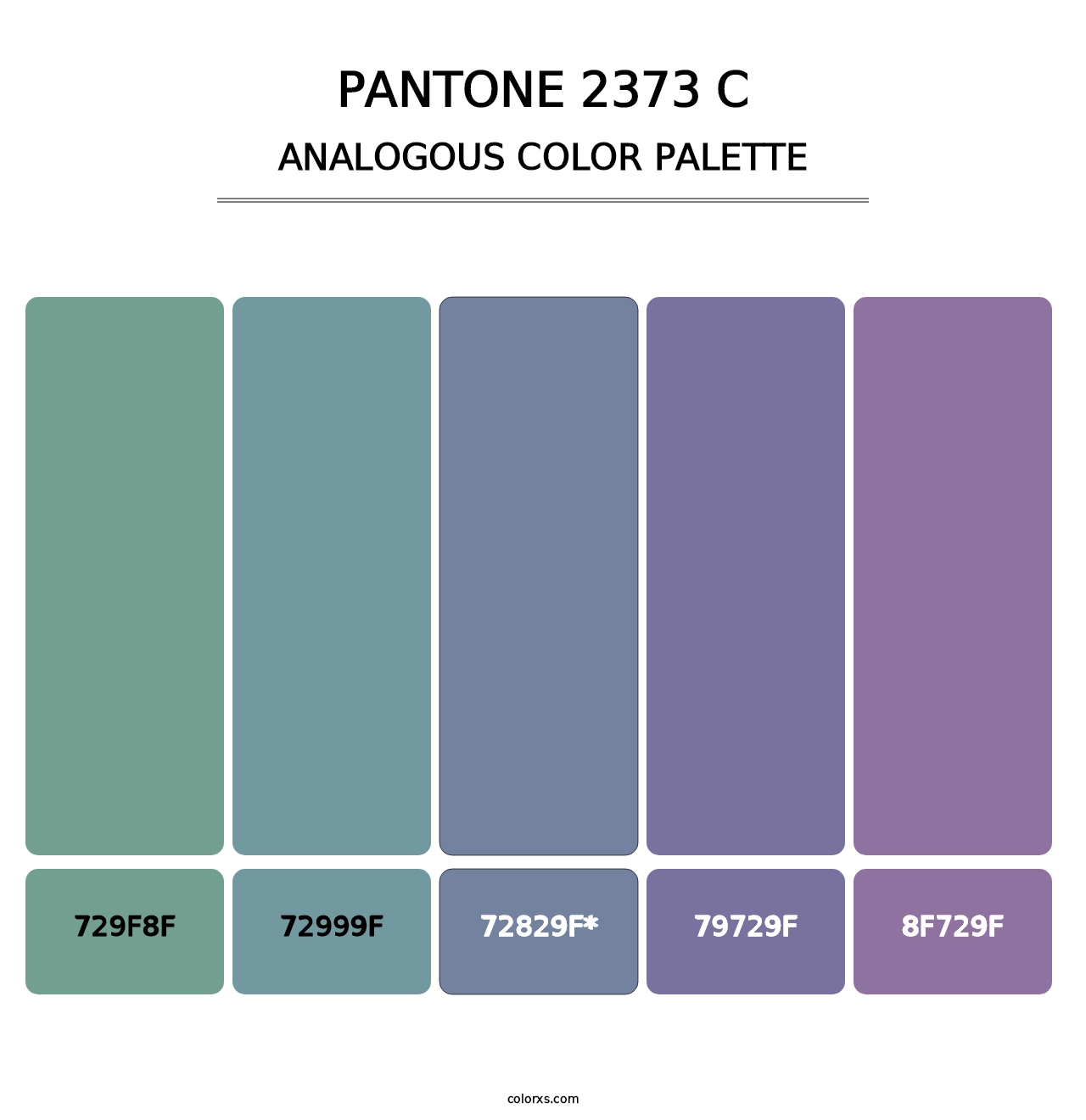 PANTONE 2373 C - Analogous Color Palette