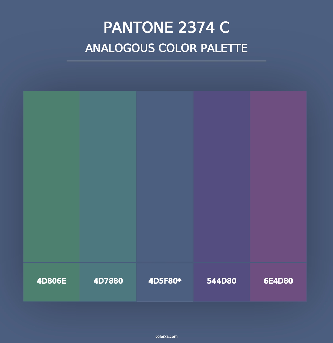 PANTONE 2374 C - Analogous Color Palette